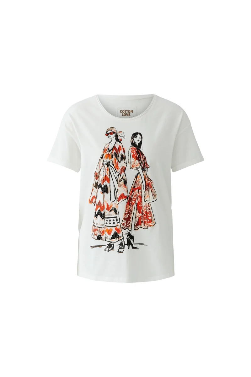T-Shirt, cloud dancer