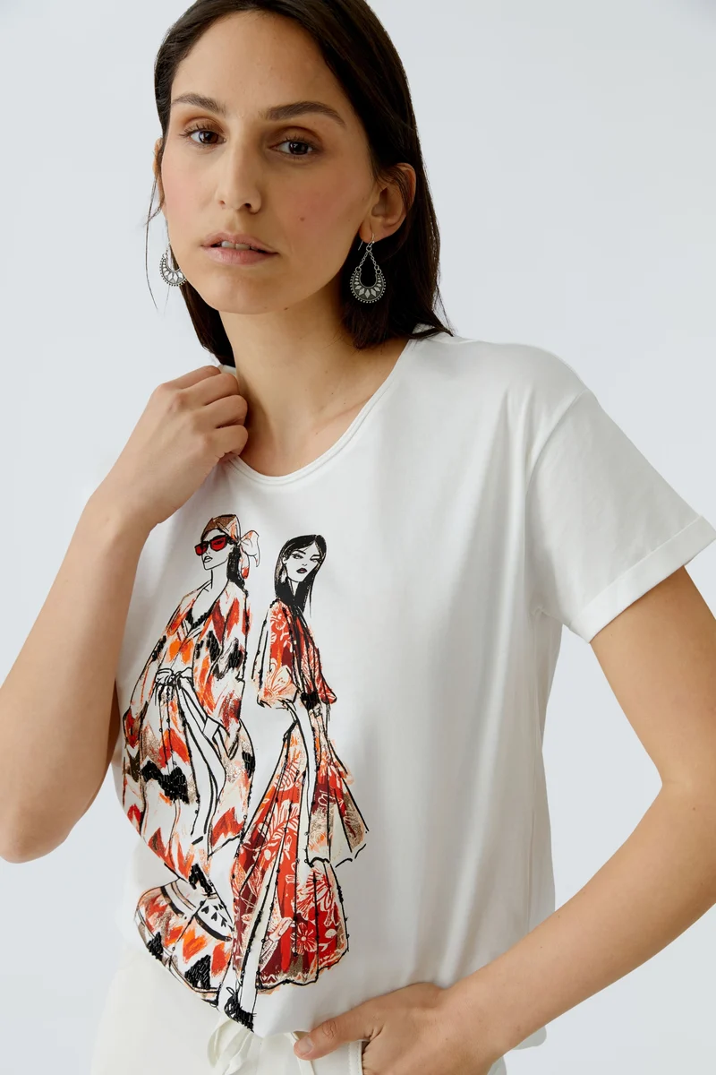 T-Shirt, cloud dancer