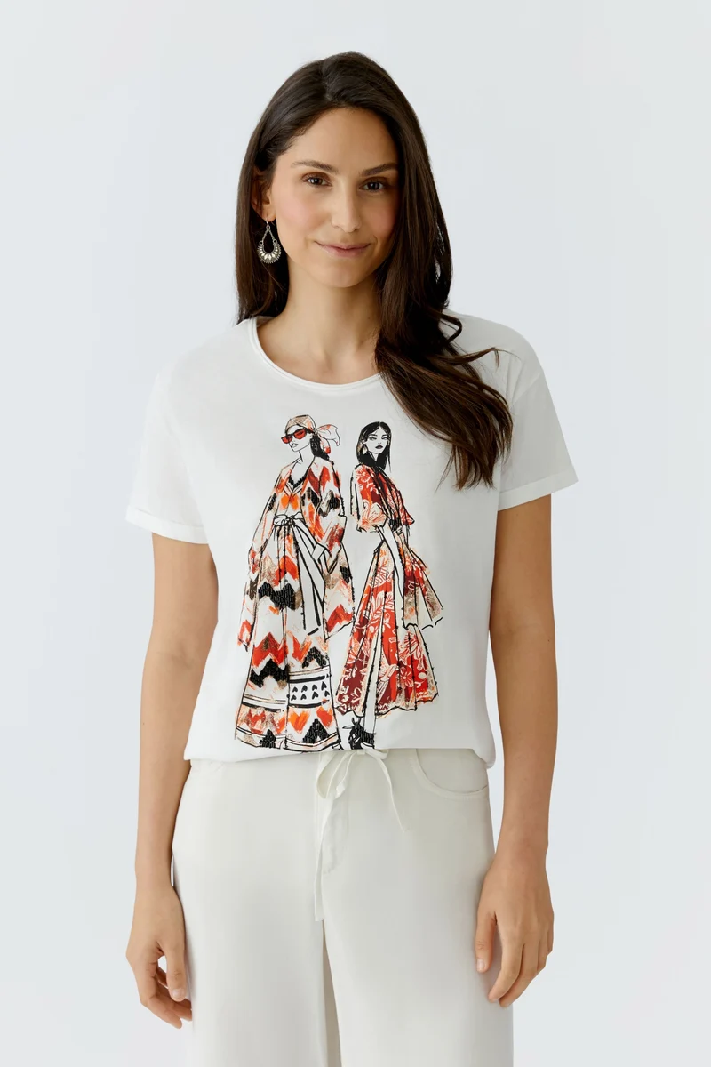 T-Shirt, cloud dancer