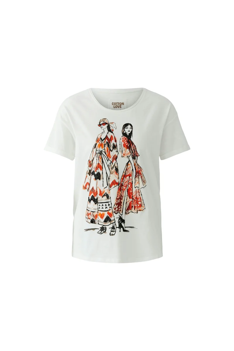 T-Shirt, cloud dancer