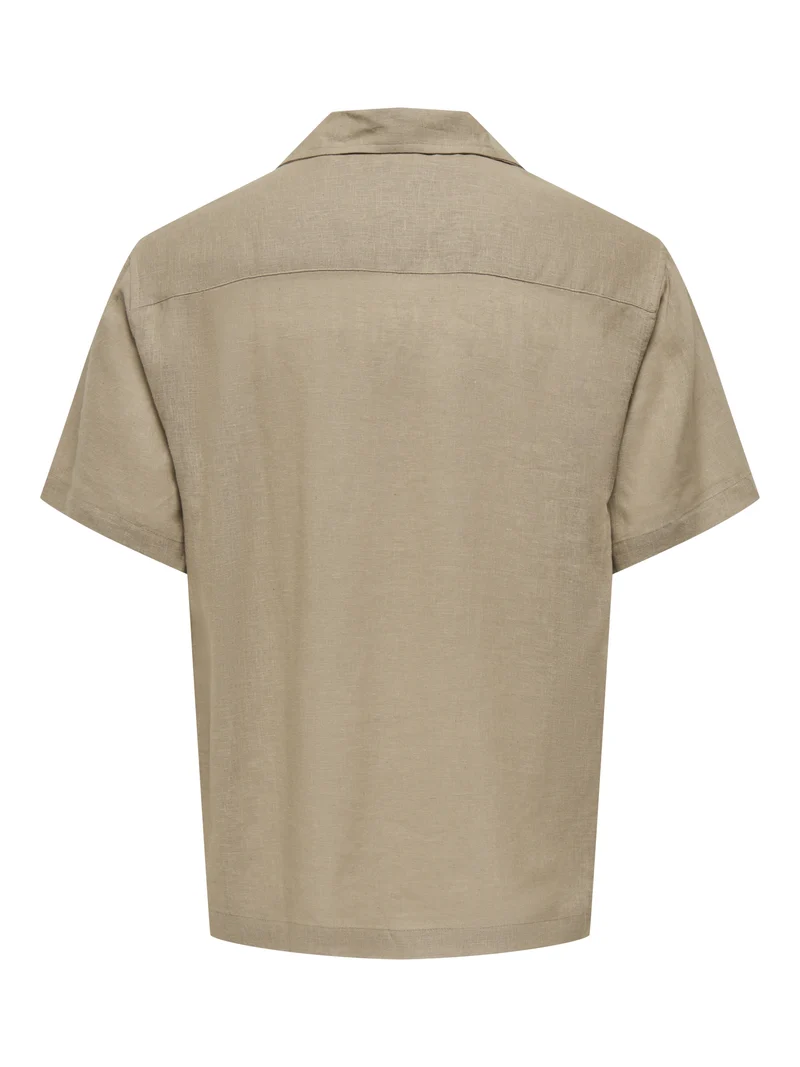 ONSLAURENCE RLX RESOR SS LINENBLEND, Chinchilla