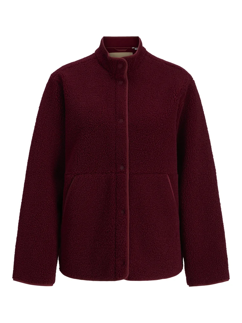 JXVERA TEDDY JACKET OTW SN, Cabernet