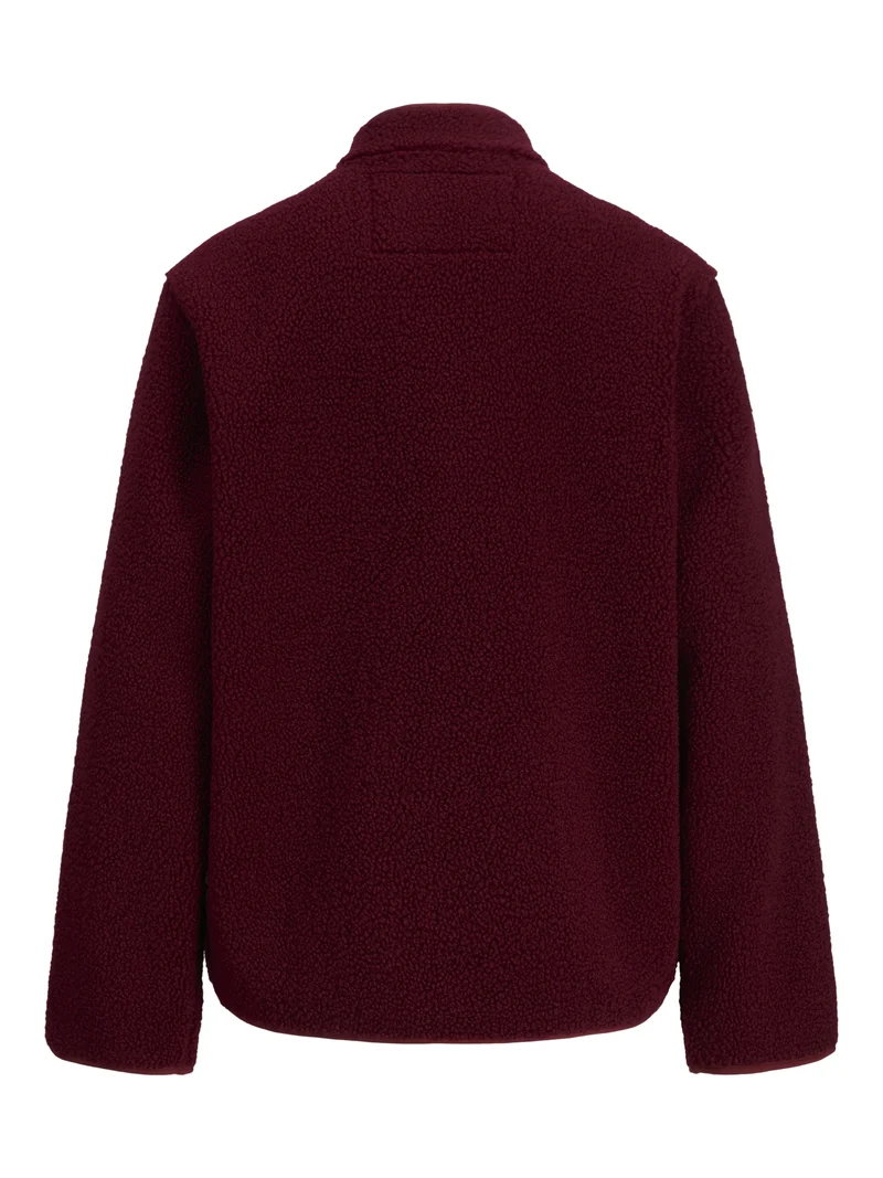 JXVERA TEDDY JACKET OTW SN, Cabernet