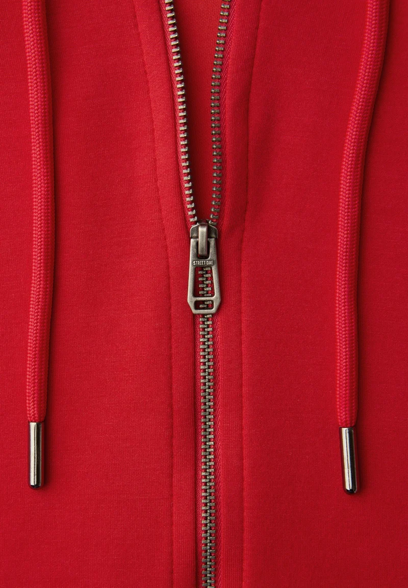 Studio Short Sweat Jkt, torch red