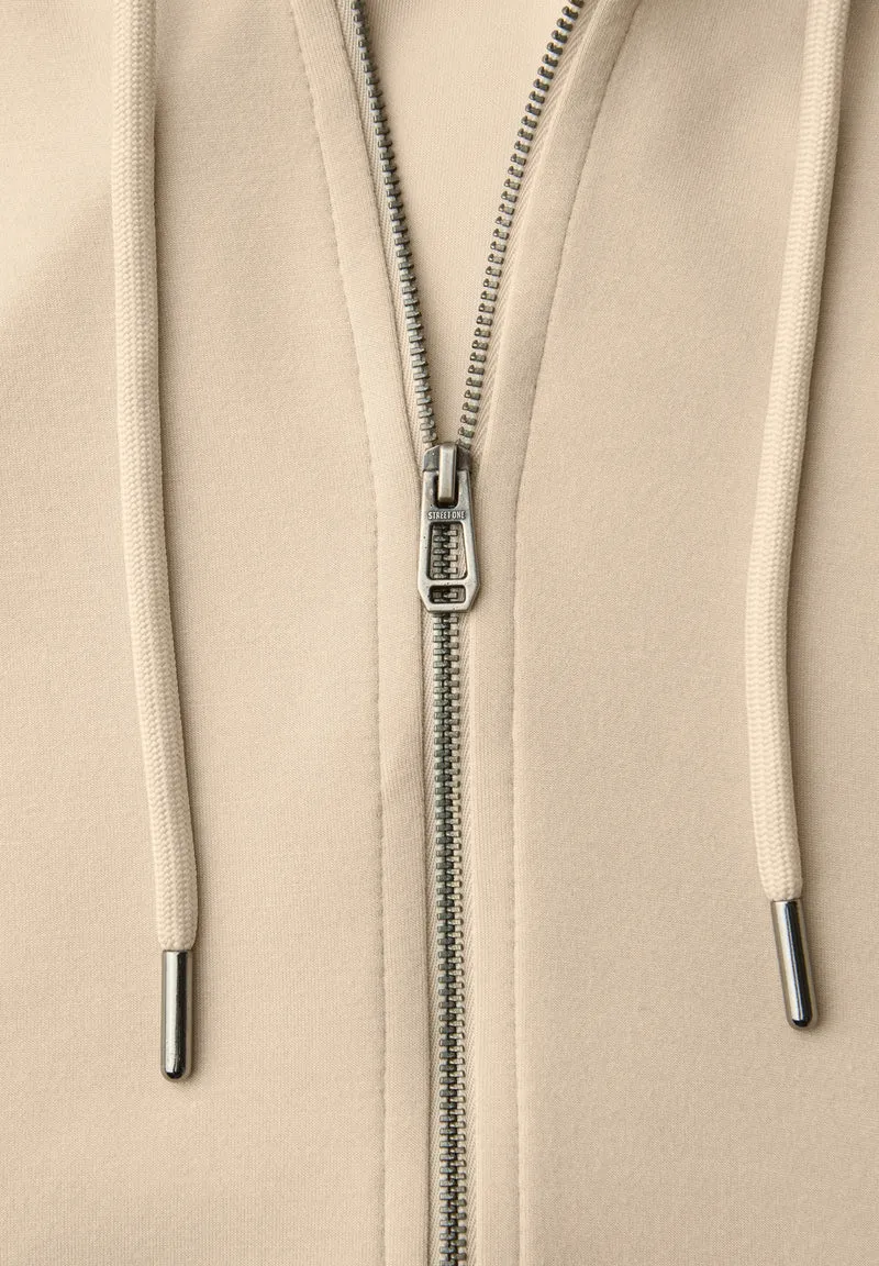 Studio Short Sweat Jkt, stone sand