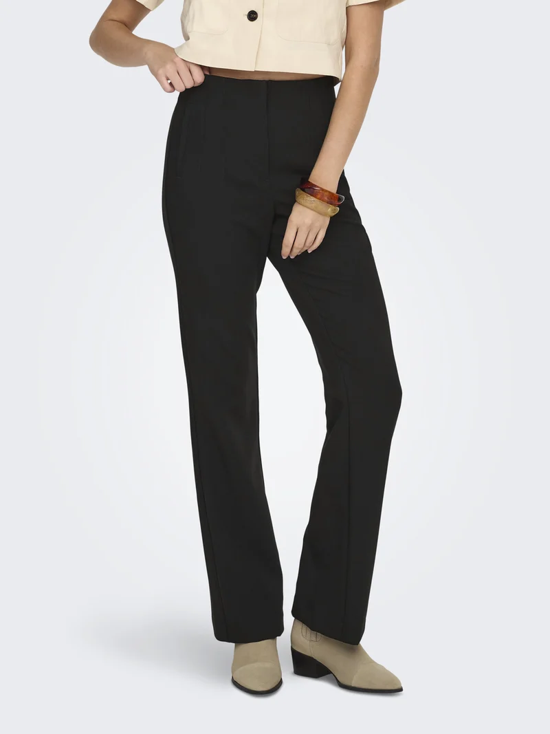 ONLRAVEN LIFE HW FLARE PANT CC TLR, Black