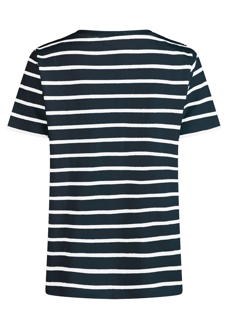 T-SHIRT, NAVY BLUE STRIPE