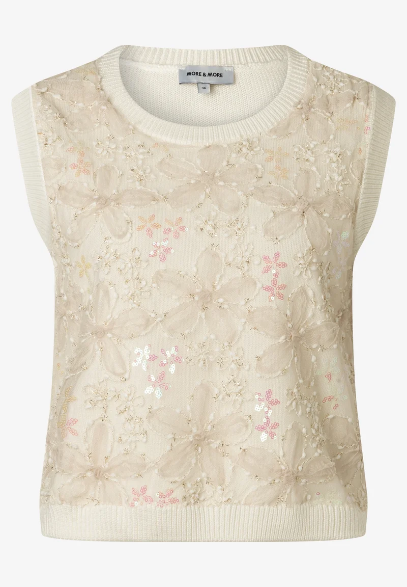Pullover with Glitter Effect, off white