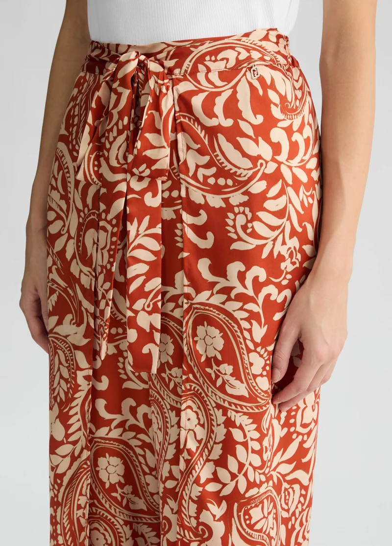 Printed Twill Trousers