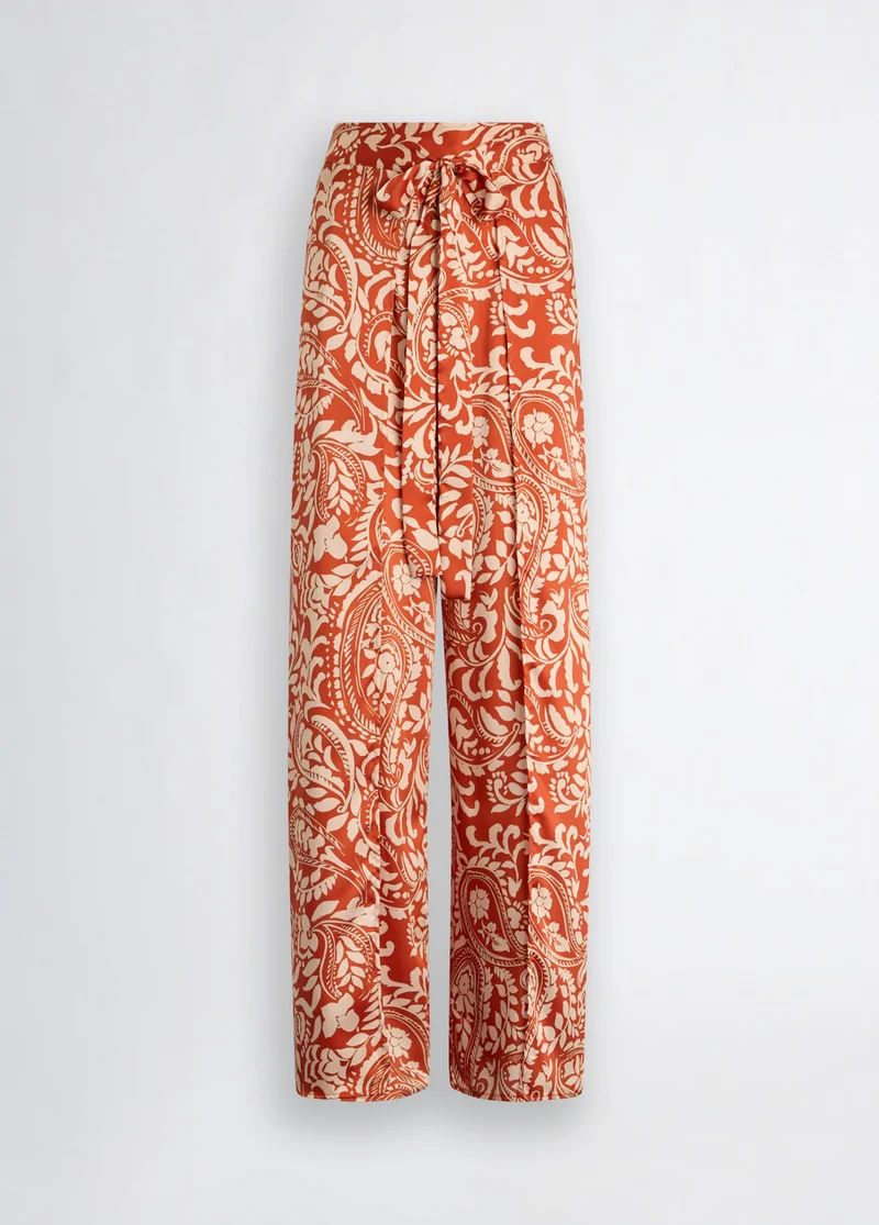 Printed Twill Trousers