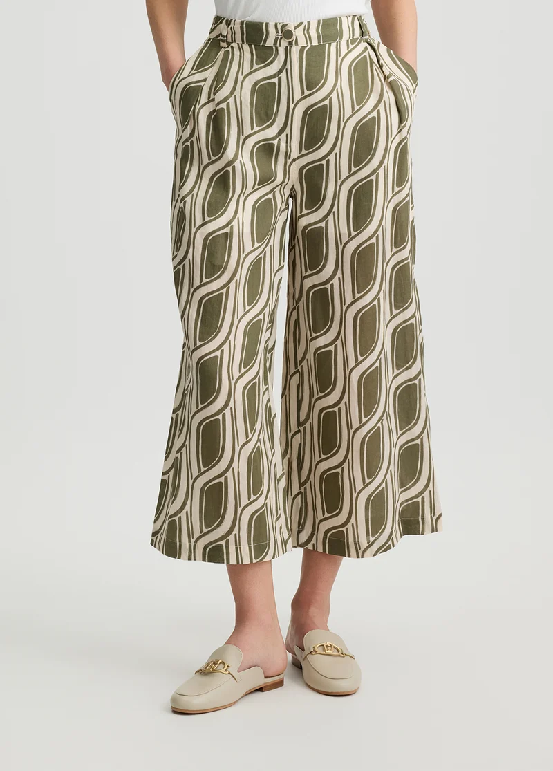 Ramie Palazzo Trousers