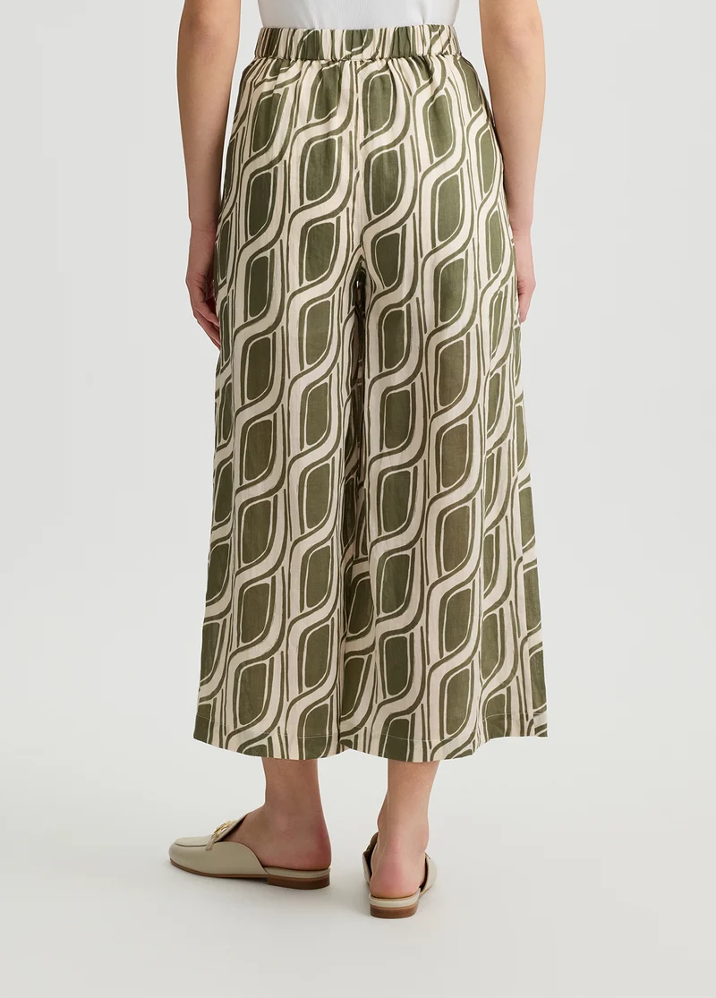 Ramie Palazzo Trousers