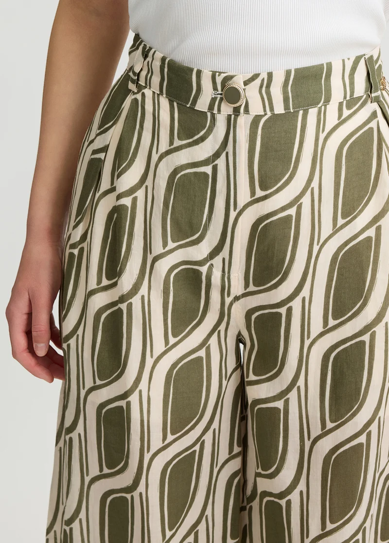 Ramie Palazzo Trousers