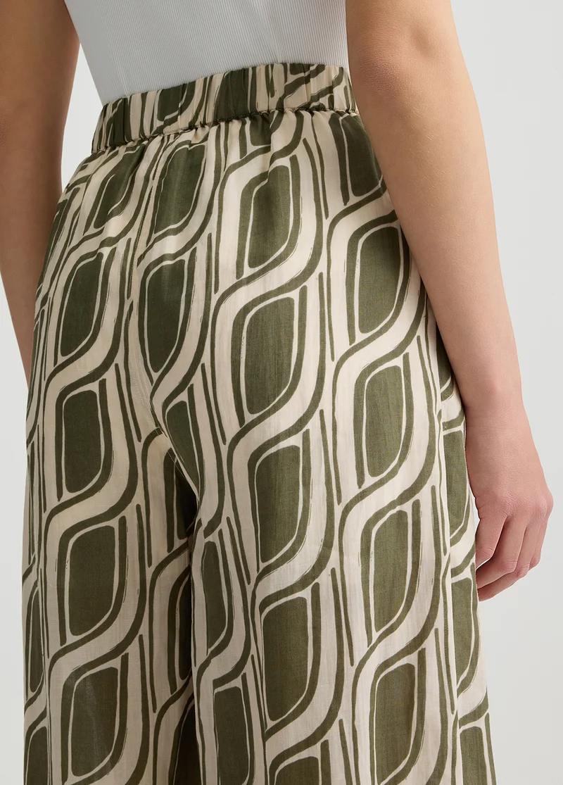 Ramie Palazzo Trousers