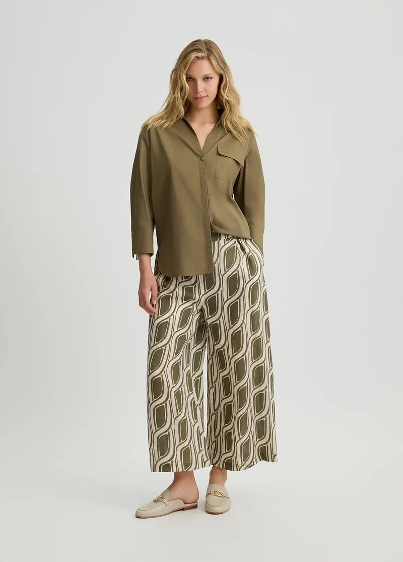 Ramie Palazzo Trousers