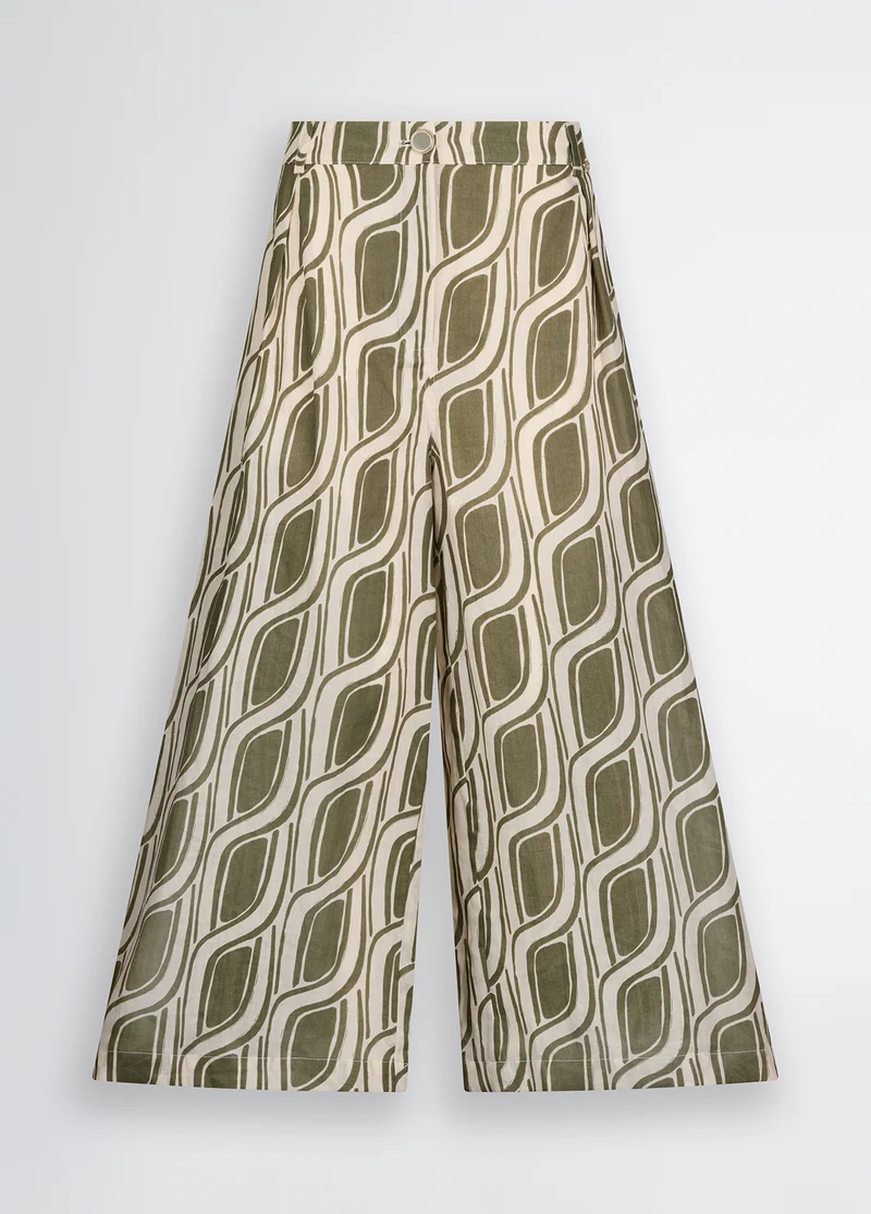 Ramie Palazzo Trousers