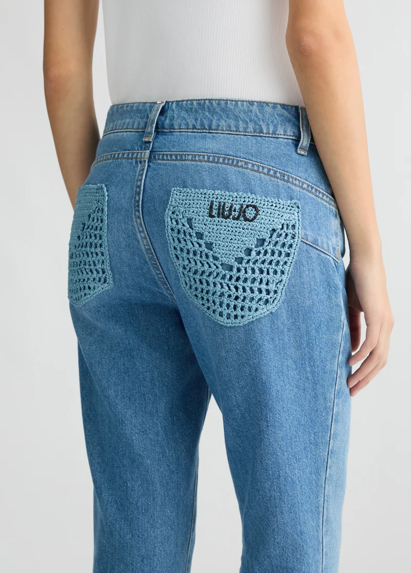 High-Rise Bootcut Jeans