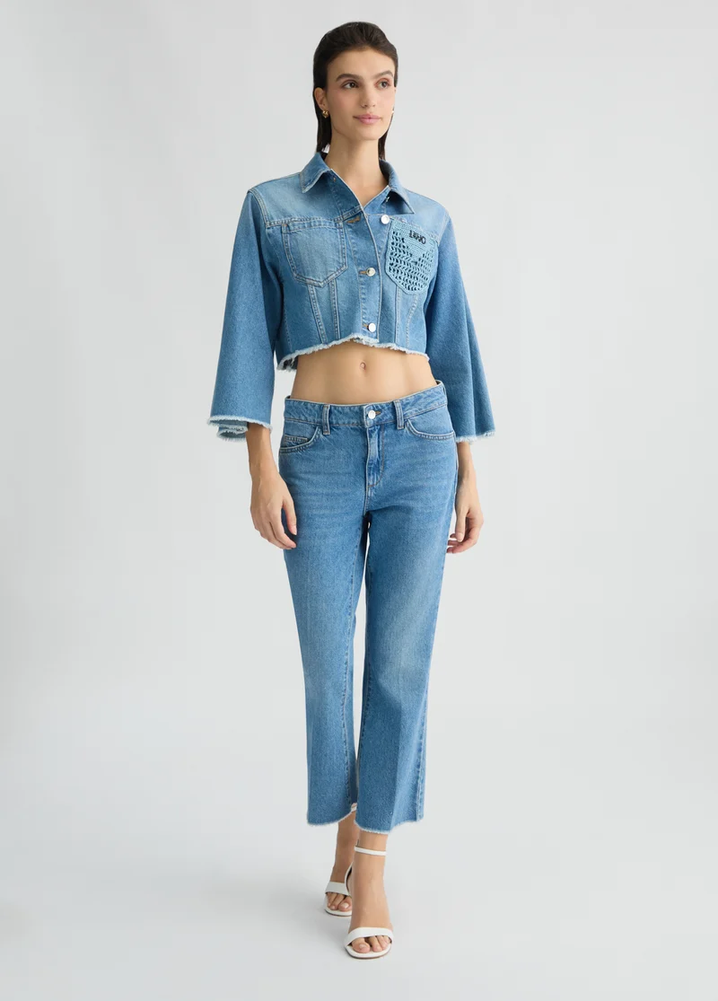 High-Rise Bootcut Jeans