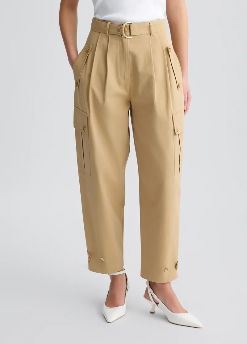 Cropped Cargo Trousers
