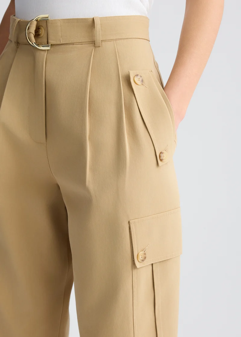 Cropped Cargo Trousers
