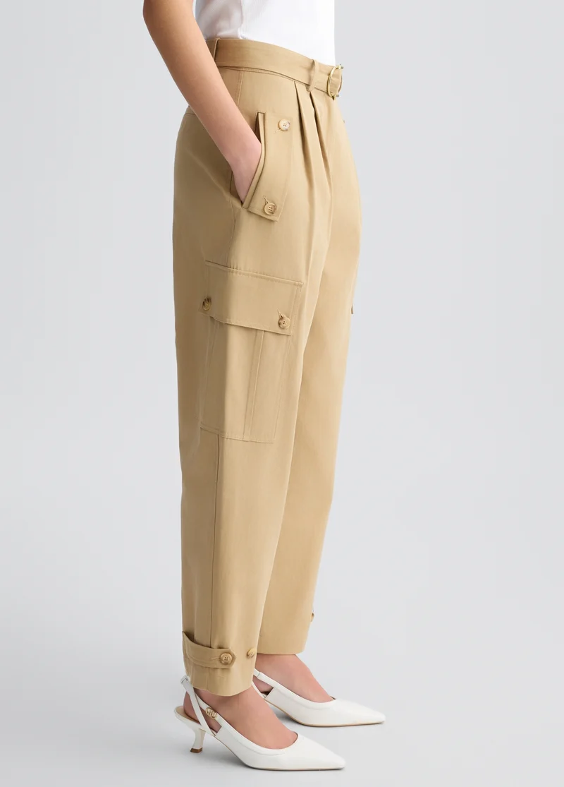 Cropped Cargo Trousers