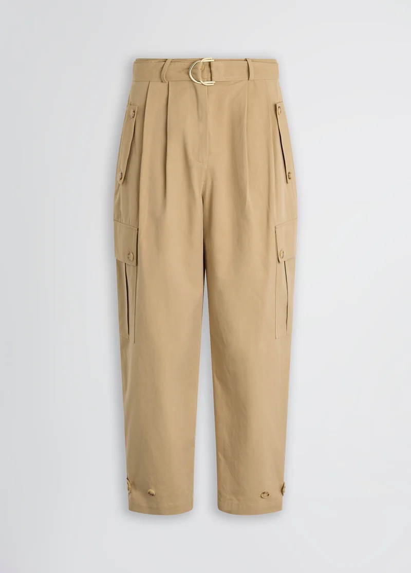 Cropped Cargo Trousers