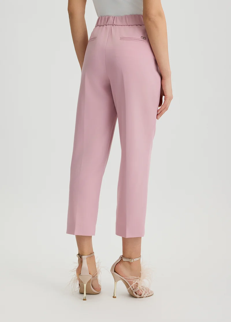 High-Rise Cropped Trousers