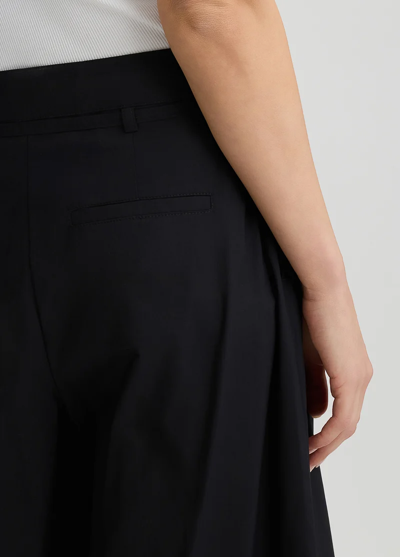 Cropped Poplin Trousers