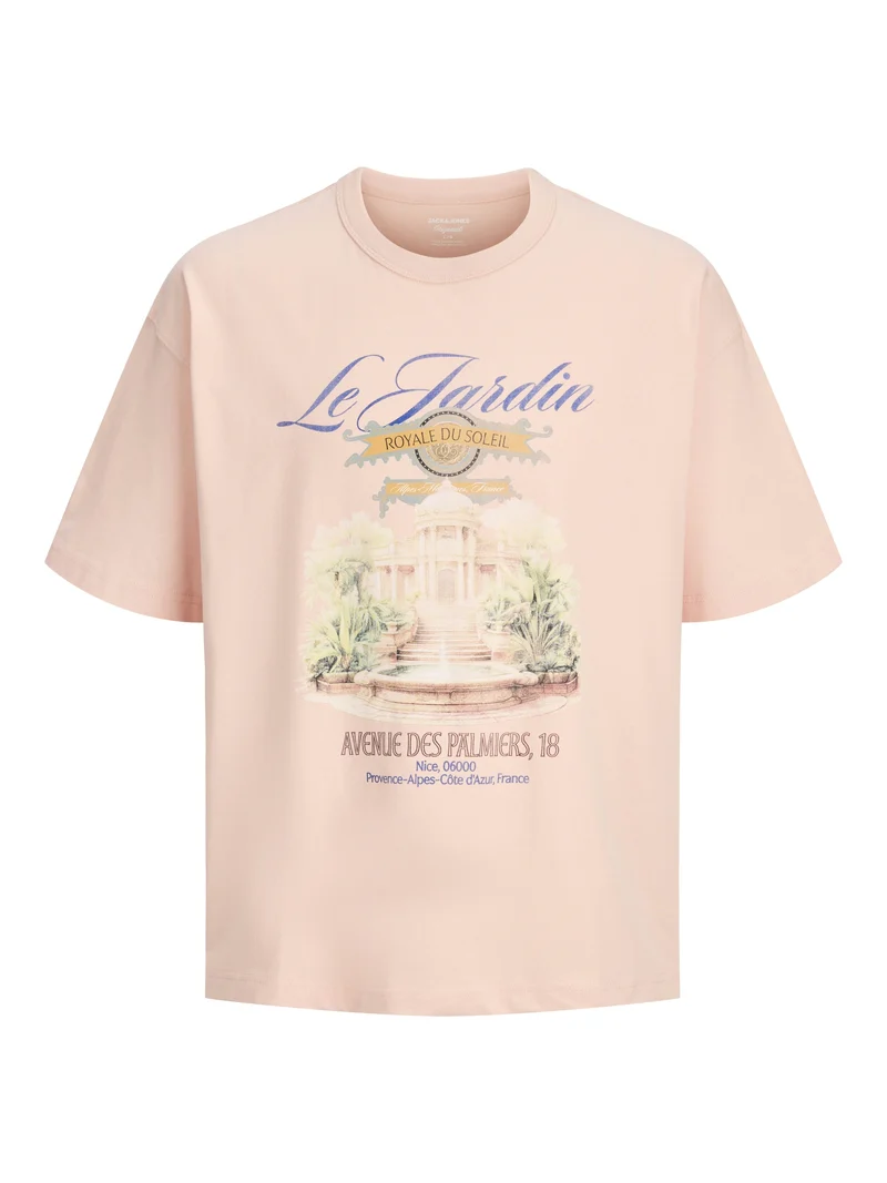 JORMENTON PHOTO TEE SS CREW NECK, Peach Melba