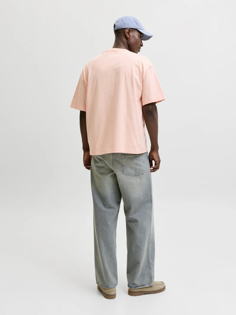 JORMENTON PHOTO TEE SS CREW NECK, Peach Melba