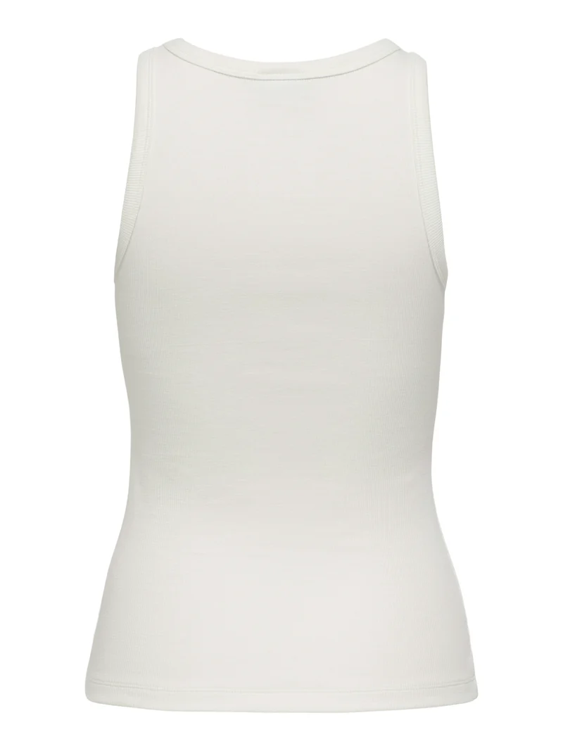 JDYTULLE LIFE EMB TANK TOP JRS, Cloud Dancer/EMB BUTTERFLY