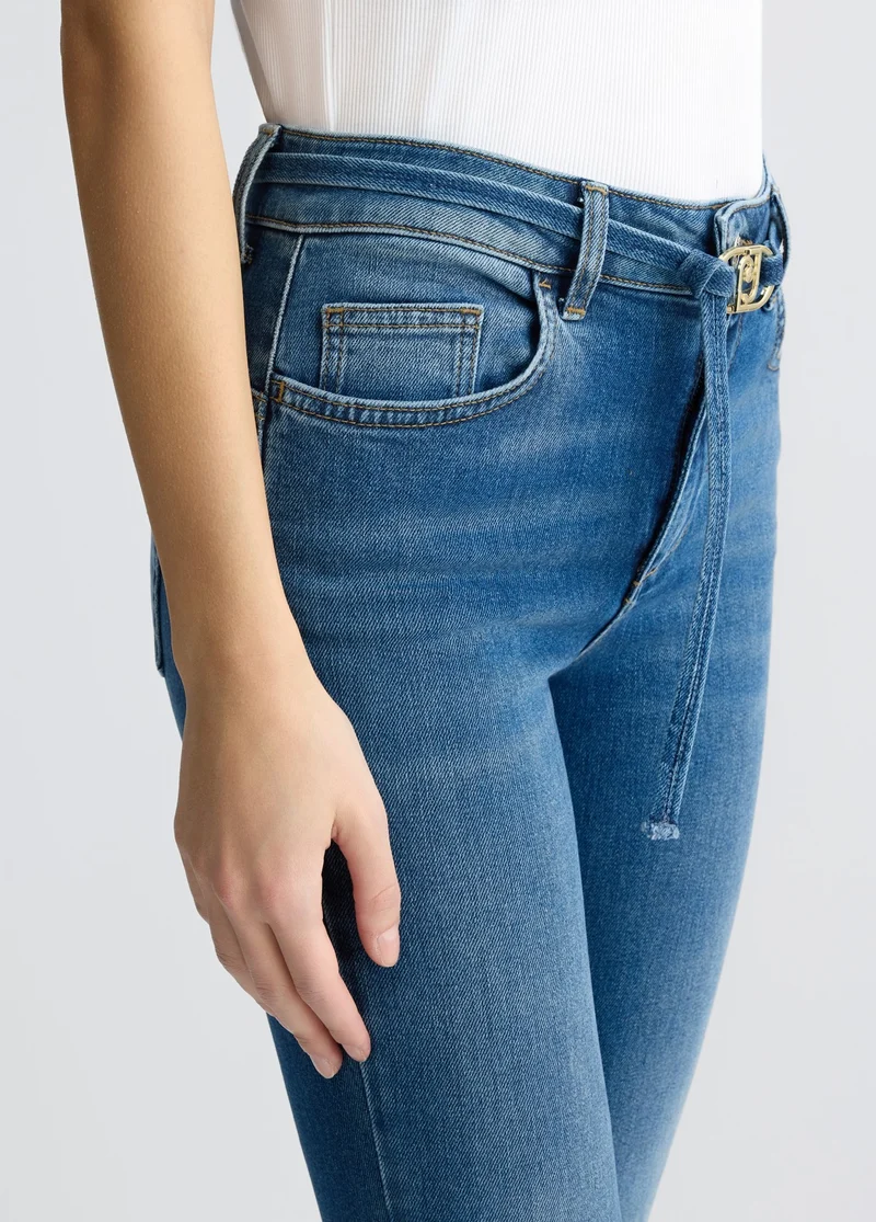 Bootcut Jeans with Belt