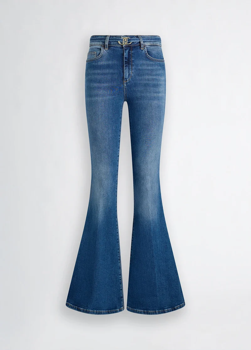 Bootcut Jeans with Belt