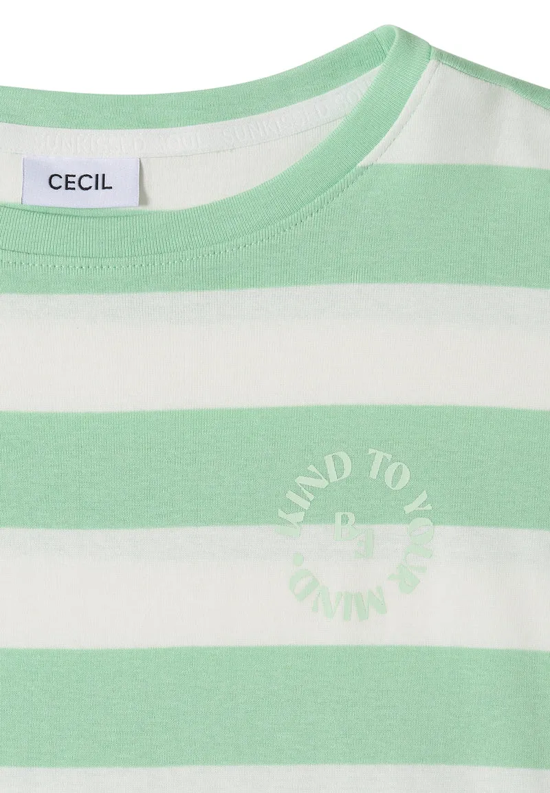 TOS Striped Be Kind FP Shirt, juicy lime