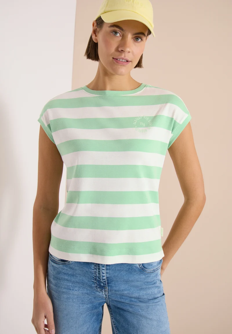 TOS Striped Be Kind FP Shirt, juicy lime