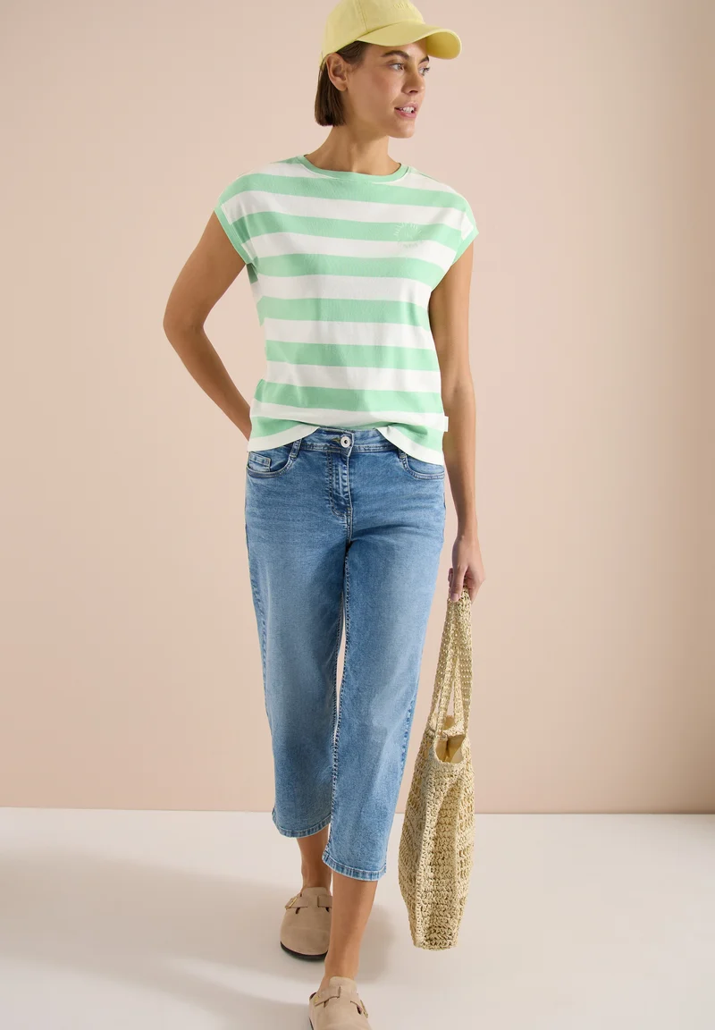 TOS Striped Be Kind FP Shirt, juicy lime