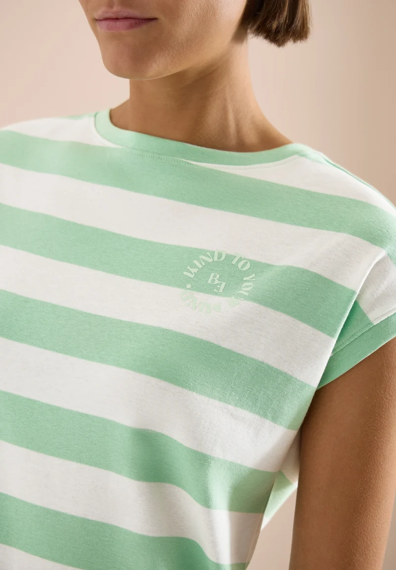 TOS Striped Be Kind FP Shirt, juicy lime