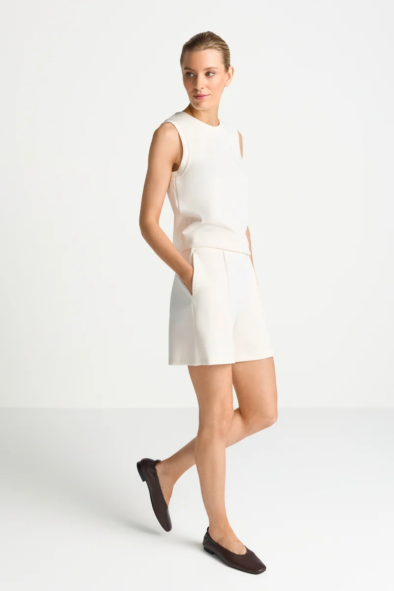 Scuba Shorts, pearl white