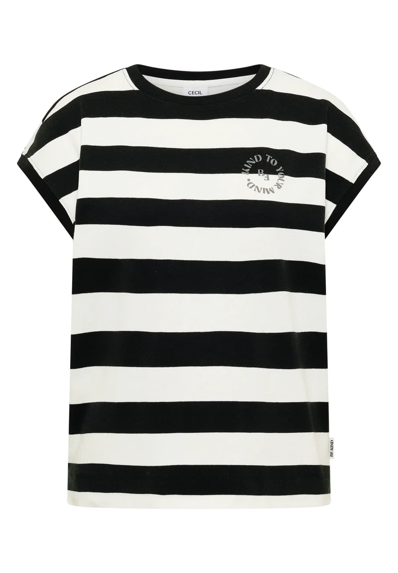 TOS Striped Be Kind FP Shirt, palm breeze green