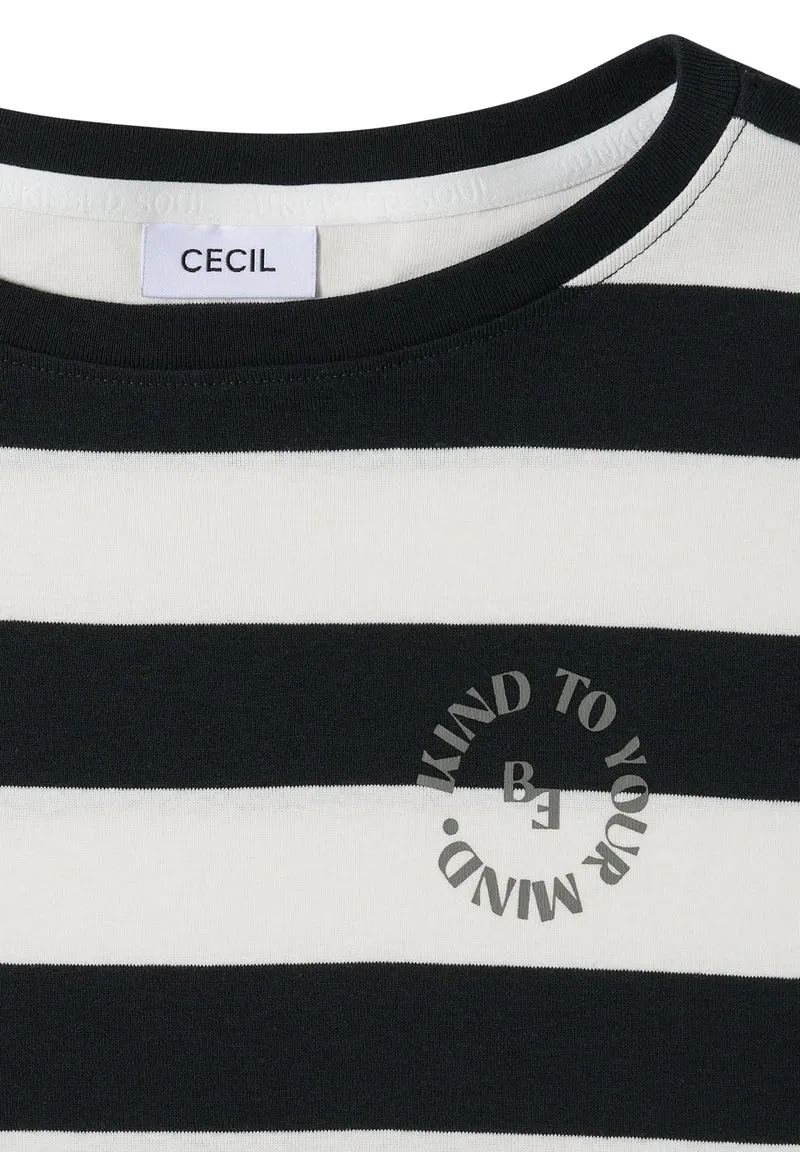 TOS Striped Be Kind FP Shirt, palm breeze green