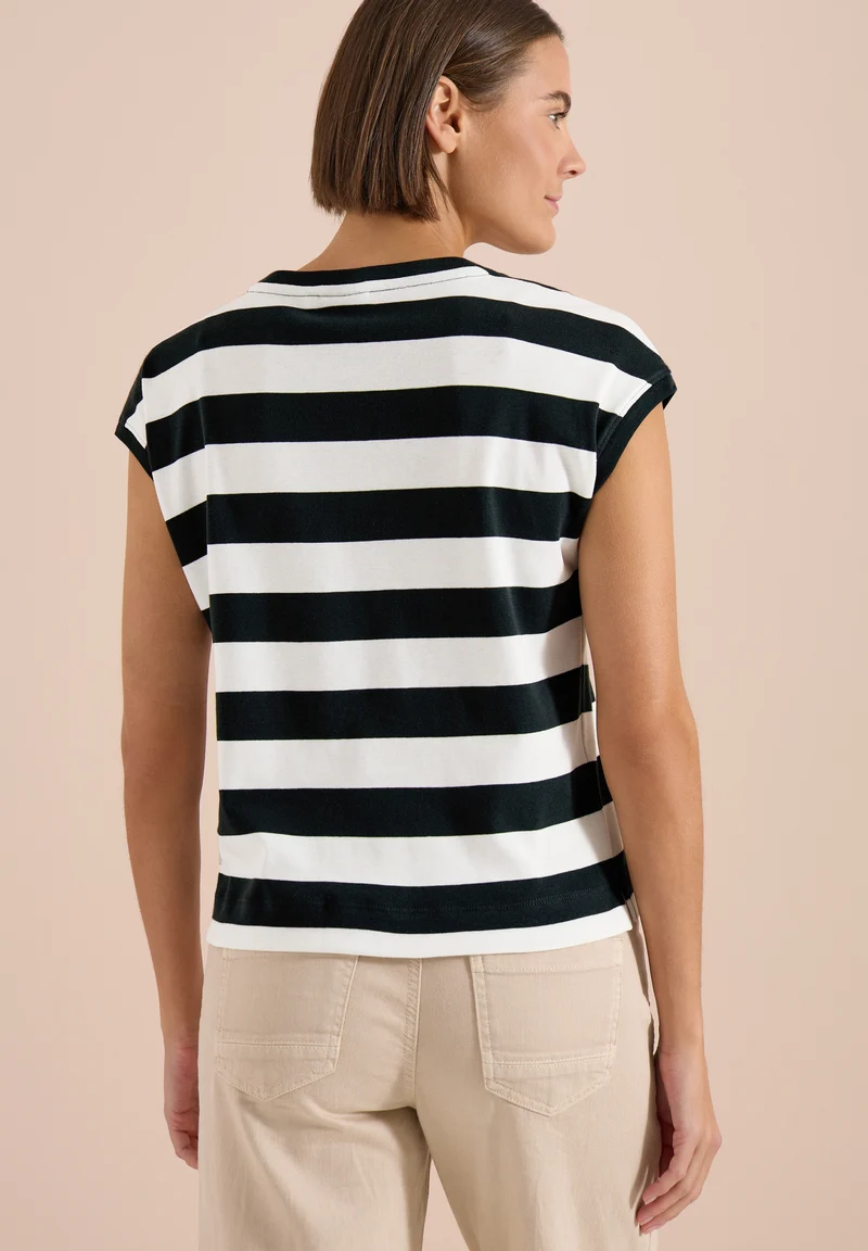 TOS Striped Be Kind FP Shirt, palm breeze green
