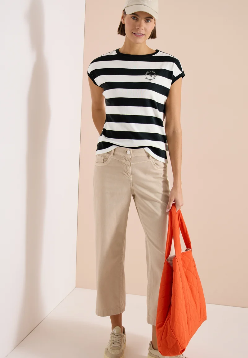 TOS Striped Be Kind FP Shirt, palm breeze green