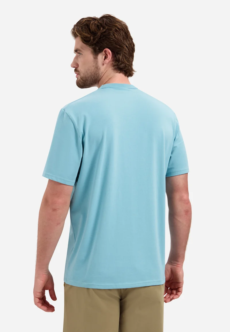 T-Shirt Crewneck Graphic, Seablue