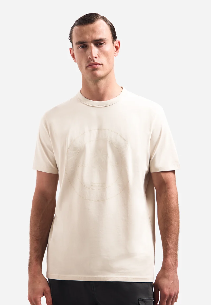 T-Shirt Crewneck Graphic, Stone