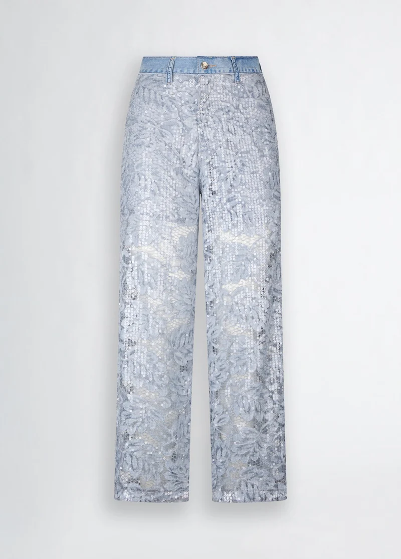 Flared Lace Trousers