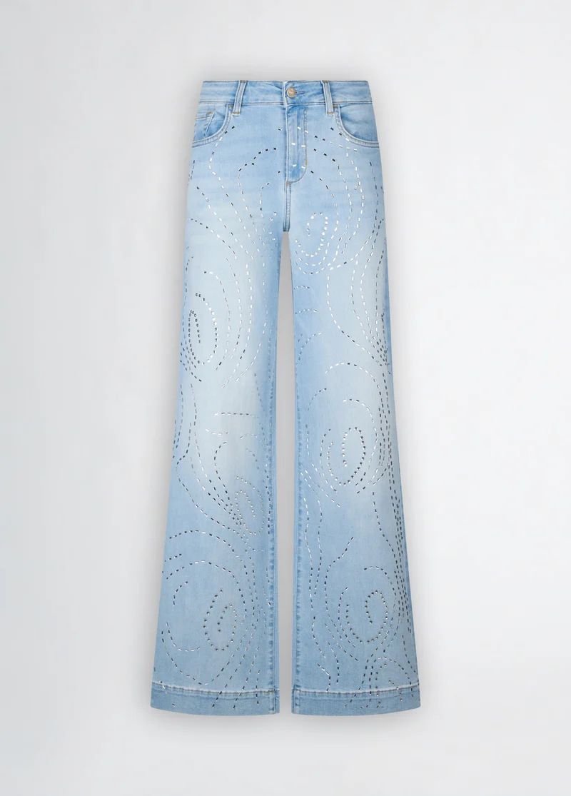 Flared Jeans with Studs