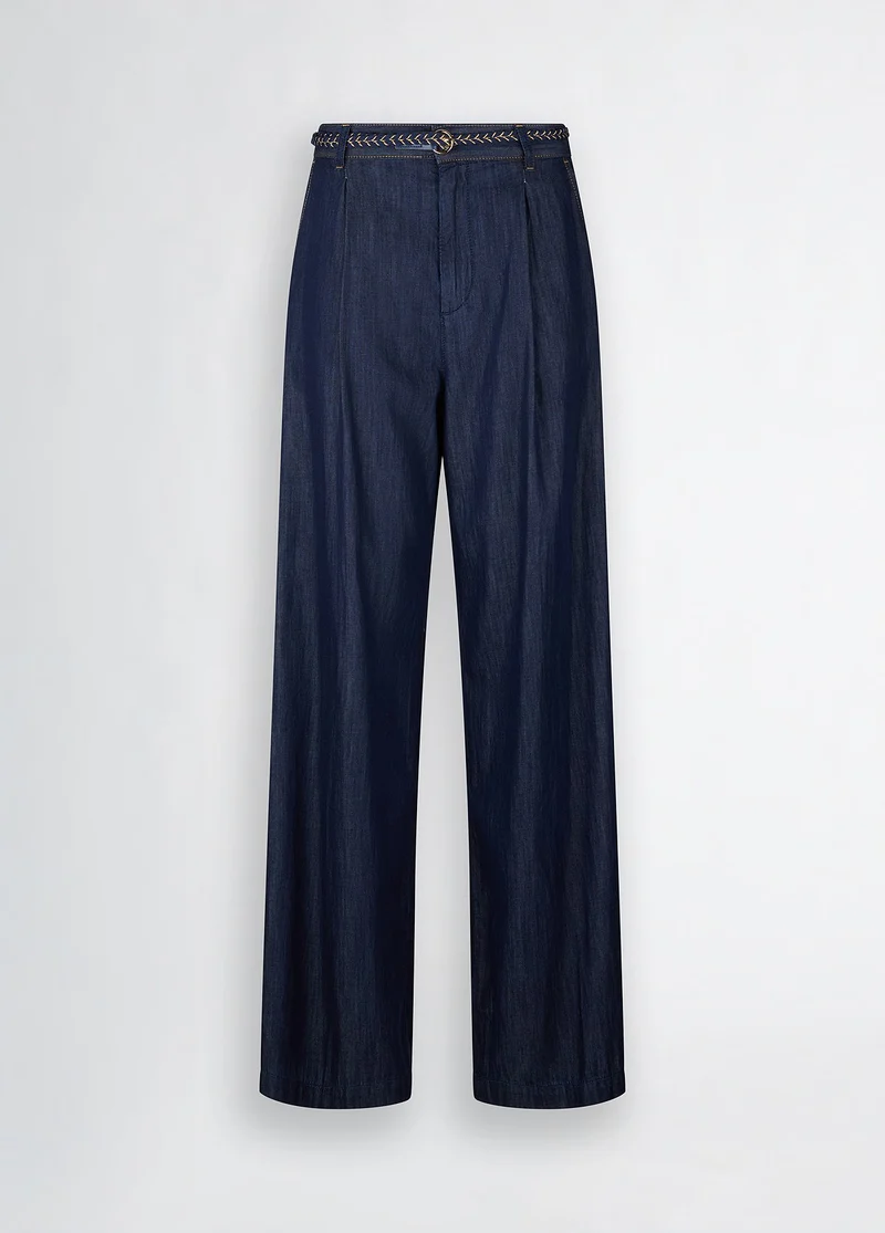 Flared Denim Trousers