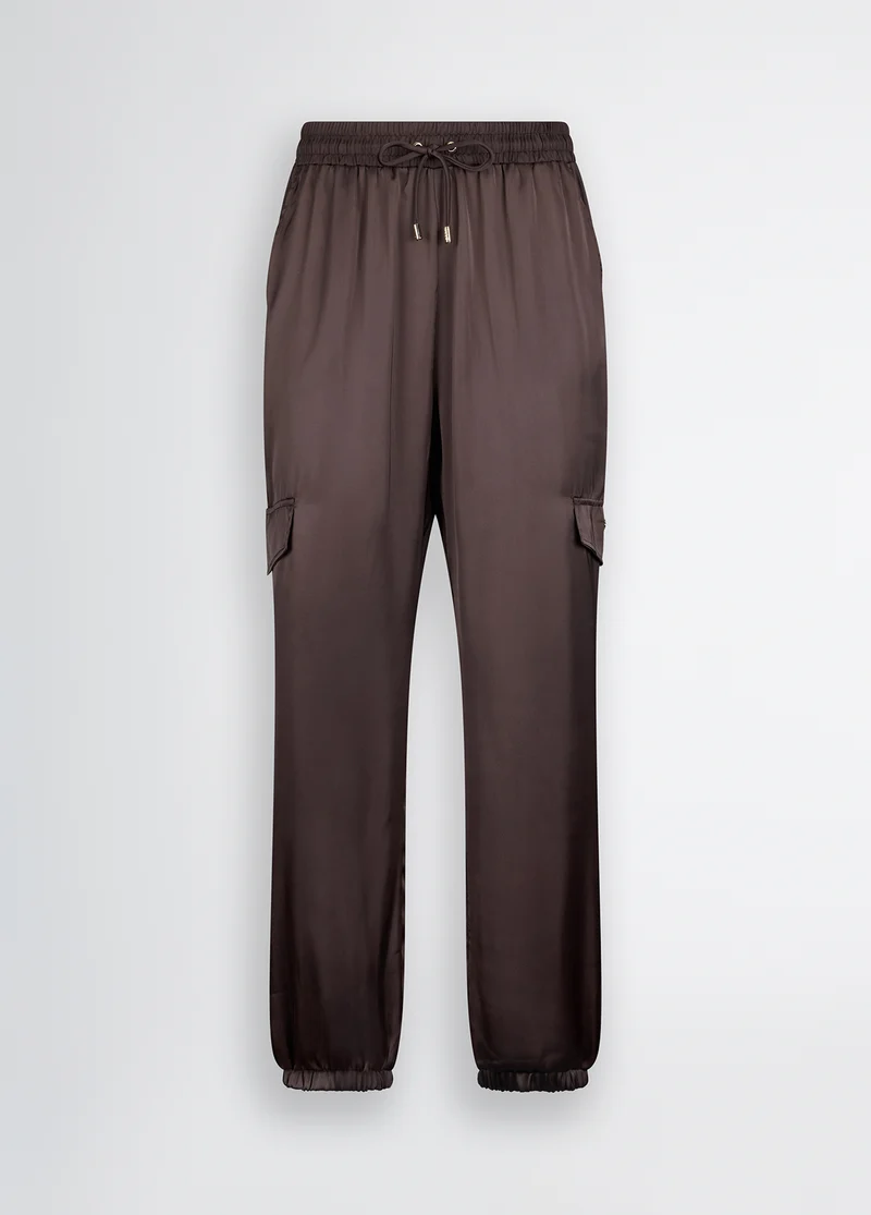 Satin Cargo Trousers