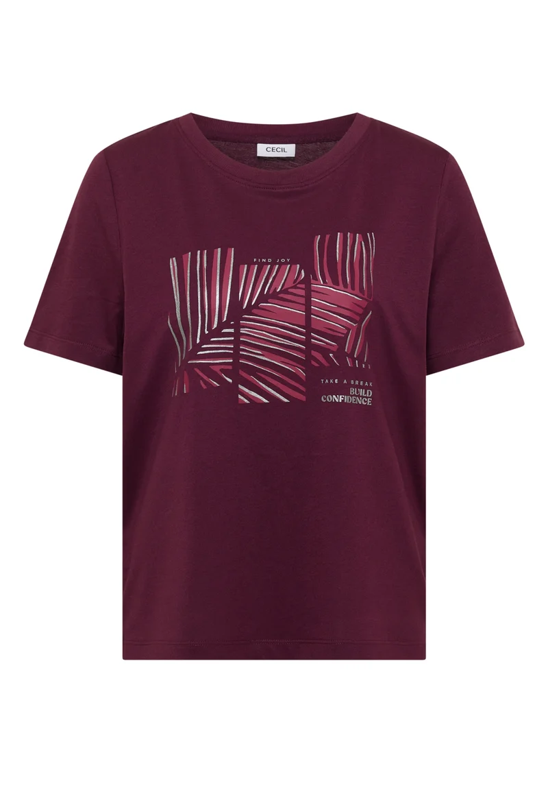 Leaves FP T-Shirt, sweet grape red