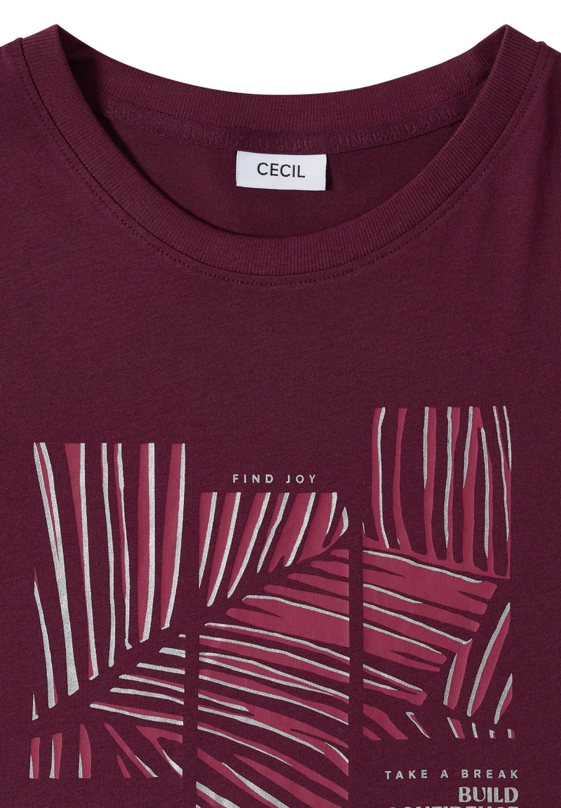 Leaves FP T-Shirt, sweet grape red
